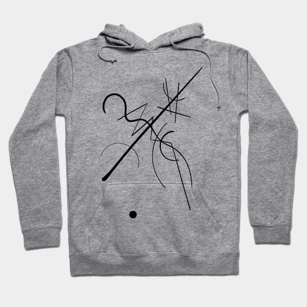 Kandinsky Black Lines Hoodie by shamila